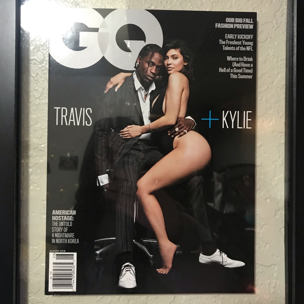 COLLECTORS KYLIE JENNER + TRAVIS GQ COVER MAGAZINE